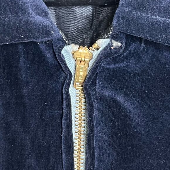 Vintage 50s 60s Japan Souvenir Velvet Long Insulated Jacket Small - Picture 5 of 7